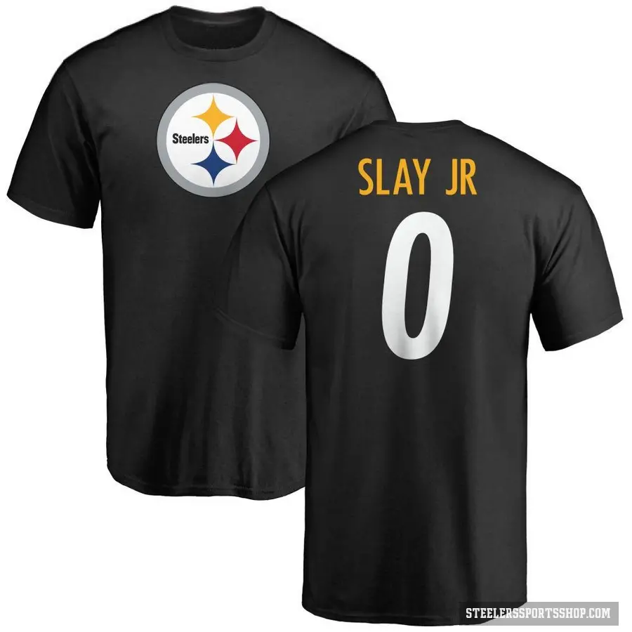 Youth ＃0 Darius Slay Jr. Pittsburgh Steelers Black Logo T-Shirt