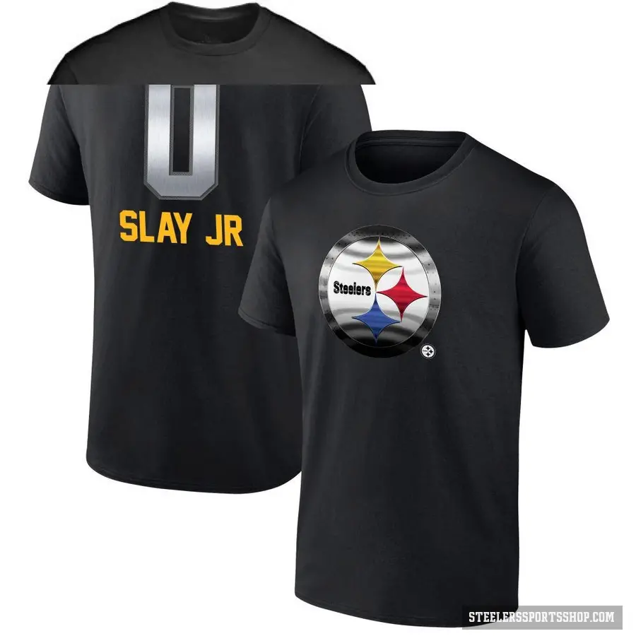 Youth ＃0 Darius Slay Jr. Pittsburgh Steelers Black Midnight Mascot T-Shirt