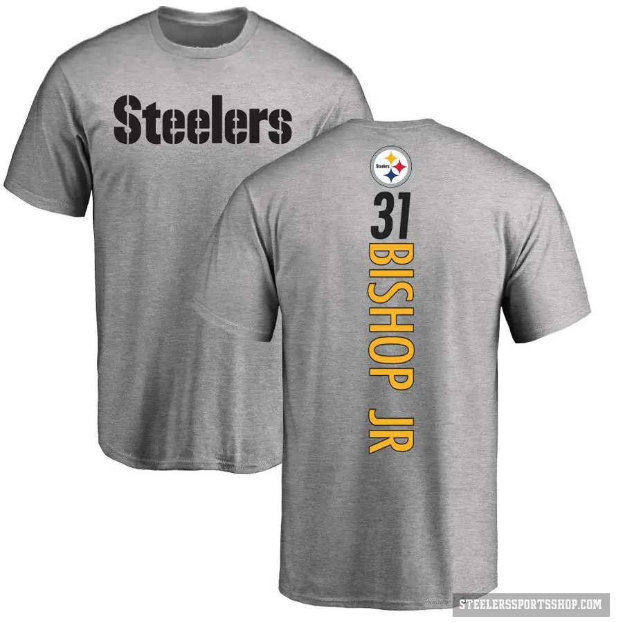 Youth ＃31 Beanie Bishop Jr. Pittsburgh Steelers Ash Backer T-Shirt