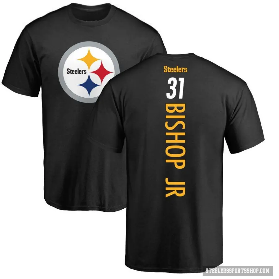 Youth ＃31 Beanie Bishop Jr. Pittsburgh Steelers Black Backer T-Shirt