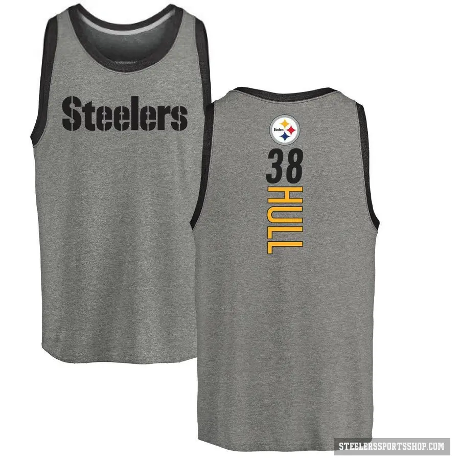 Youth ＃38 Evan Hull Pittsburgh Steelers Ash Backer Tank Top