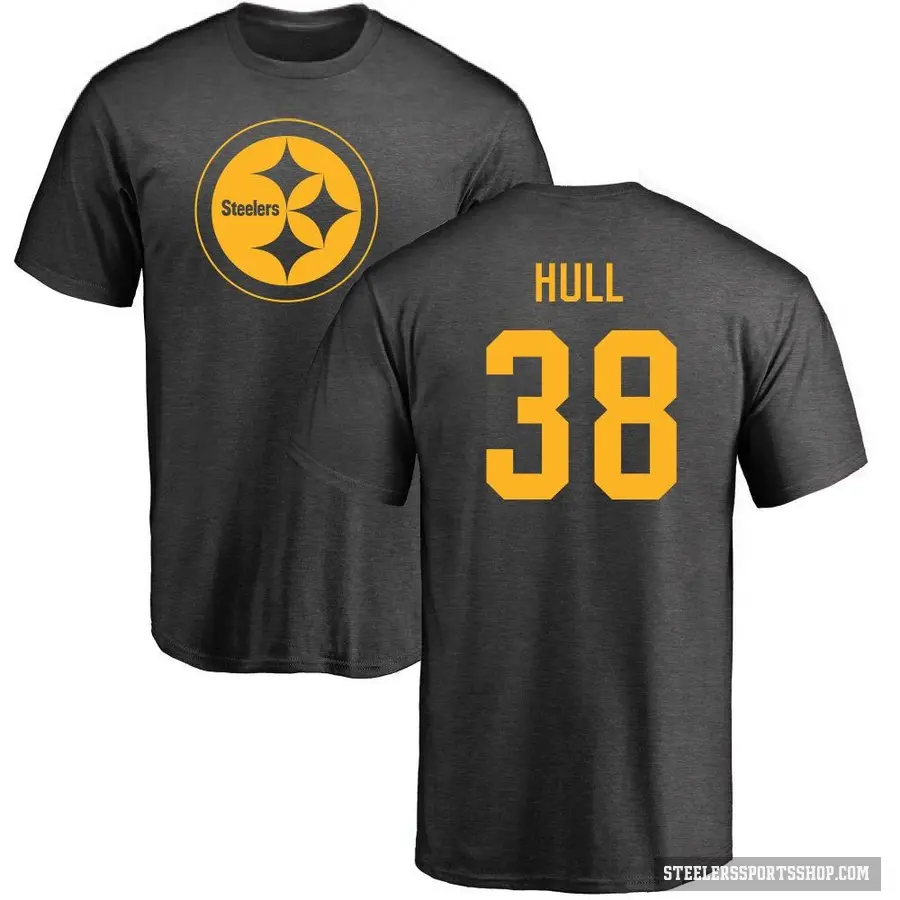 Youth ＃38 Evan Hull Pittsburgh Steelers Ash One Color T-Shirt