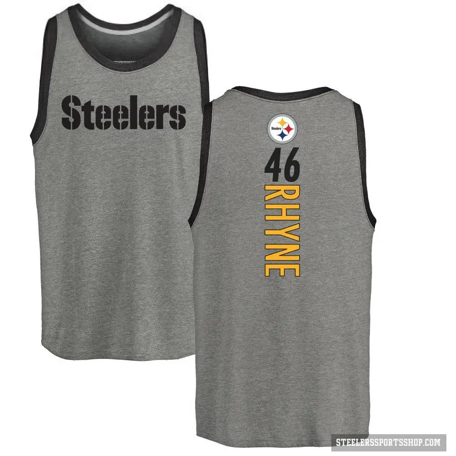 Youth ＃46 Forrest Rhyne Pittsburgh Steelers Ash Backer Tank Top